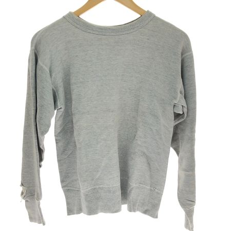  50s Unknown スウェット 貼り付け前Vガゼットスウェット SIZE 不明 古着 トレーナー グレー