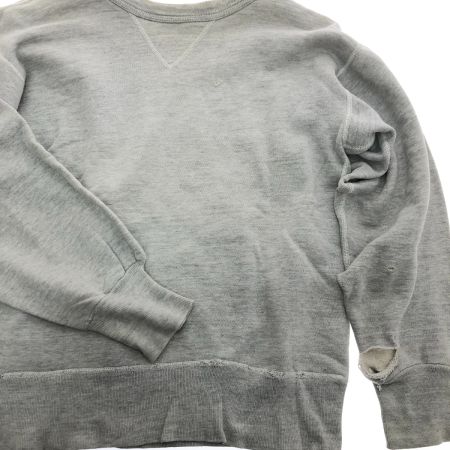  50s Unknown スウェット 貼り付け前Vガゼットスウェット SIZE 不明 古着 トレーナー グレー