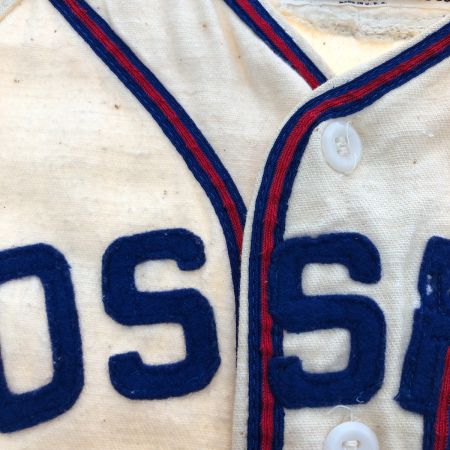  40~50s Willson シャツ ベースボールシャツ SIZE L 古着 アイボリー