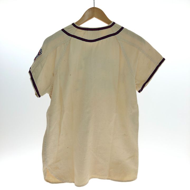 40~50s Willson シャツ ベースボールシャツ SIZE L 古着 アイボリー