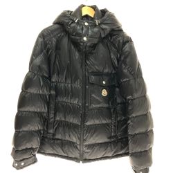 □□ MONCLER モンクレール WOLLASTON ウォラストン ジップアップ ダウンジャケット 　LLサイズ I20911A00001 595ZZ ブラック Cランク