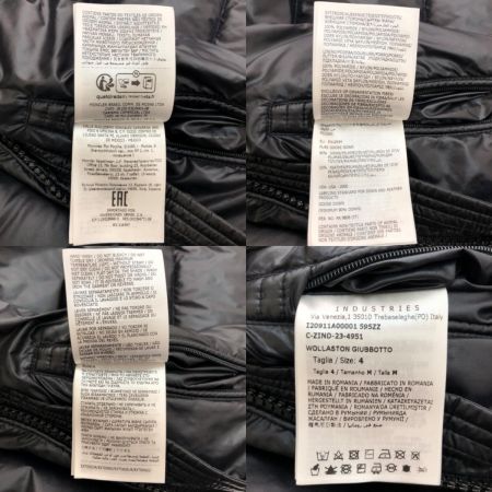  MONCLER モンクレール WOLLASTON ウォラストン ジップアップ ダウンジャケット 　LLサイズ I20911A00001 595ZZ ブラック