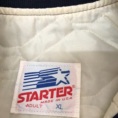  80s STARTER ジャケット スタジャン SIZE XL 古着 ネイビー