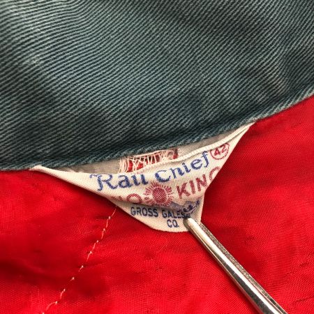  50~60s SNO KING パンツ オールインワン 42 フロントCONMARジッパー ポケット菱形TALON 古着 グリーン