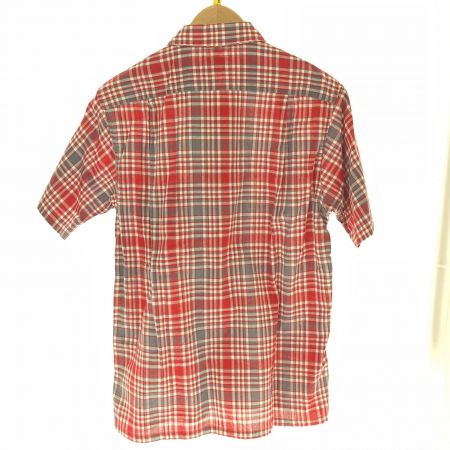  60s Pennleigh 半袖チェックシャツ　Ｓサイズ レッド 古着