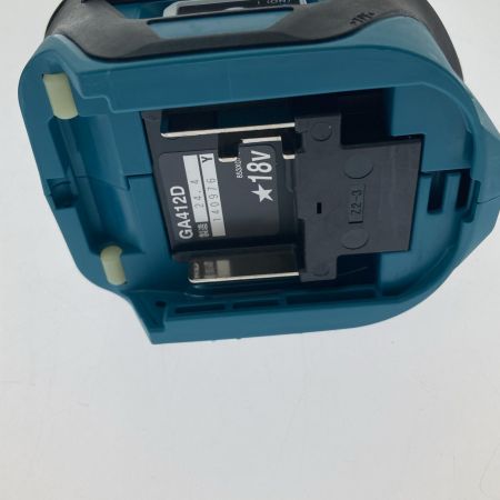 MAKITA マキタ 100mm充電式ディスクグラインダ 18V GA412DRGX