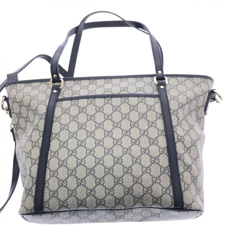  GUCCI グッチ 2WAYショルダーバッグ  トートバッグ GGスプリーム  PVCレザー  388929 ダークブラウン