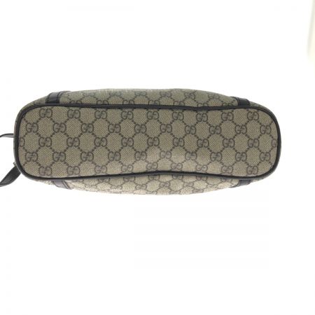  GUCCI グッチ 2WAYショルダーバッグ  トートバッグ GGスプリーム  PVCレザー  388929 ダークブラウン
