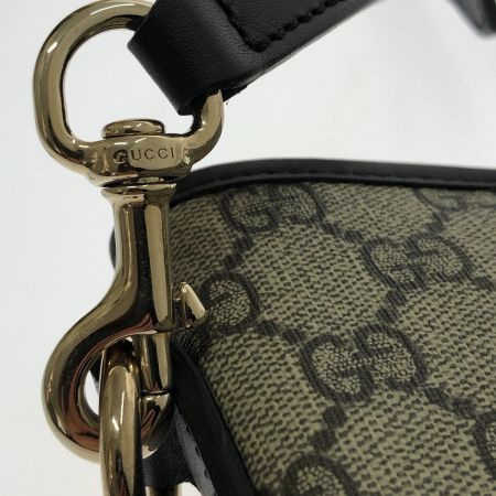  GUCCI グッチ 2WAYショルダーバッグ  トートバッグ GGスプリーム  PVCレザー  388929 ダークブラウン