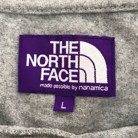  THE NORTH FACE ザノースフェイス 長袖Tシャツ ロンT カットソー パープルレーベル ロングスリーブ SIZE L NT3961N ライトグレー