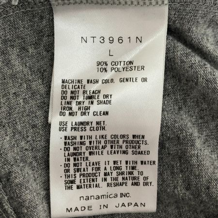  THE NORTH FACE ザノースフェイス 長袖Tシャツ ロンT カットソー パープルレーベル ロングスリーブ SIZE L NT3961N ライトグレー