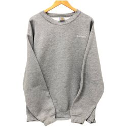 □□ Carhartt カーハート スウェット トレーナー 古着 前ガゼット 90s グレー Cランク