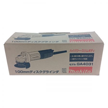  MAKITA マキタ 100ｍｍディスクグラインダ GA4031