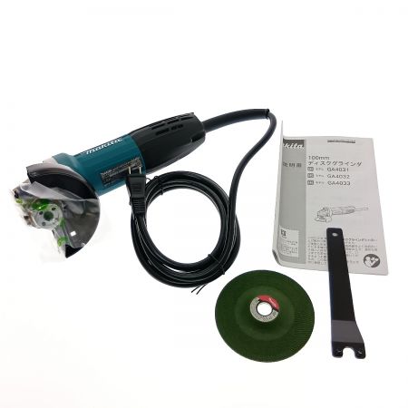  MAKITA マキタ 100ｍｍディスクグラインダ GA4031