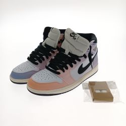 □□ NIKE ナイキ スニーカー エアジョーダン1 ハイ OG マルチカラー　27ｃｍ DX0054-805 ホワイト×パープル Sランク