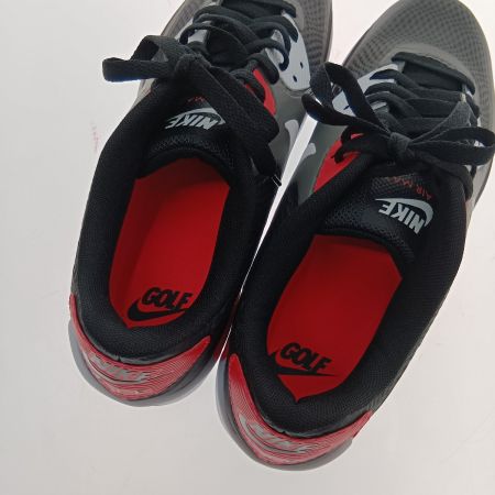  NIKE ナイキ エア マックス 90 ゴルフ メンズ ゴルフ シューズ  27cm CU-9978-010 ブラック×レッド