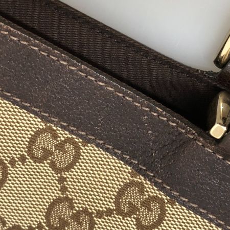  GUCCI グッチ トートバッグ  GGキャンバス アビー キャンバス×レザー 141472 ブラウン