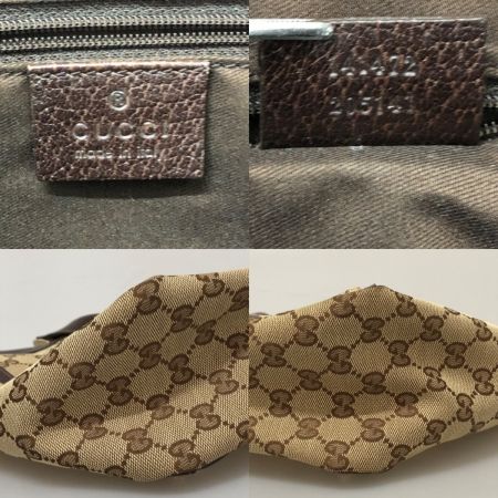  GUCCI グッチ トートバッグ  GGキャンバス アビー キャンバス×レザー 141472 ブラウン