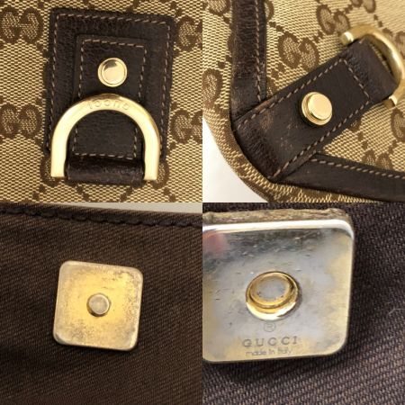  GUCCI グッチ トートバッグ  GGキャンバス アビー キャンバス×レザー 141472 ブラウン