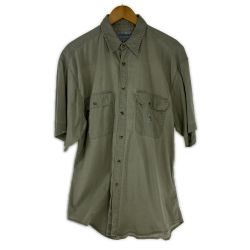 □□ Carhartt カーハート シャツ 半袖ワークシャツ SIZE XL FRロゴ バングラデシュ製 ベージュ Cランク
