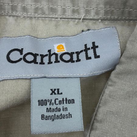 Carhartt カーハート シャツ 半袖ワークシャツ SIZE XL FRロゴ バングラデシュ製 ベージュ