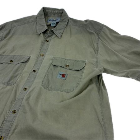  Carhartt カーハート シャツ 半袖ワークシャツ SIZE XL FRロゴ バングラデシュ製 ベージュ