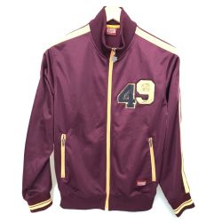 □□ Onitsuka Tiger オニツカタイガー ジャージ トラックジャケット 古着 SIZE S OKJ056 ワインレッド Cランク