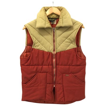  70s wrangler ベスト 古着 棒TALONジッパー SIZE S ブラウン