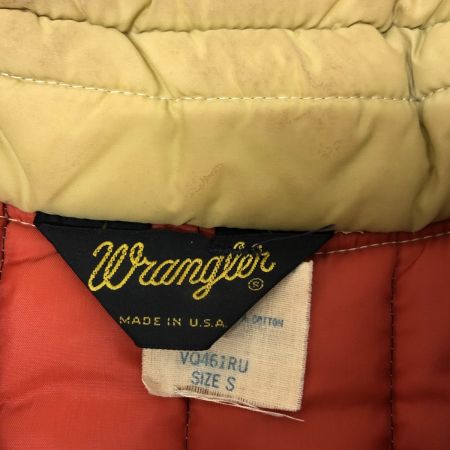  70s wrangler ベスト 古着 棒TALONジッパー SIZE S ブラウン