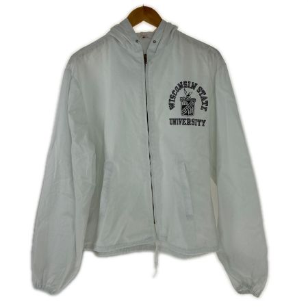  60s Champion KNITWEAR ジャケット フード付きスイングトップ SIZE L 古着 ホワイト