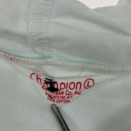  60s Champion KNITWEAR ジャケット フード付きスイングトップ SIZE L 古着 ホワイト