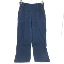 □□ 40~50s STOCKTON OF DALLAS ジーンズ ランチデニム 片爪WALDESジッパー UFOリベット 古着 インディゴ Cランク