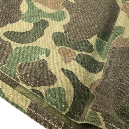  50~60s Unknown パンツ ハーフカーゴパンツ カモフラージュ 両爪WALDESジッパー グリーン