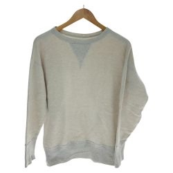 □□ 50~60s Unknown スウェット 前Vガゼットスウェット SIZE 不明 古着 トレーナー アイボリー Cランク