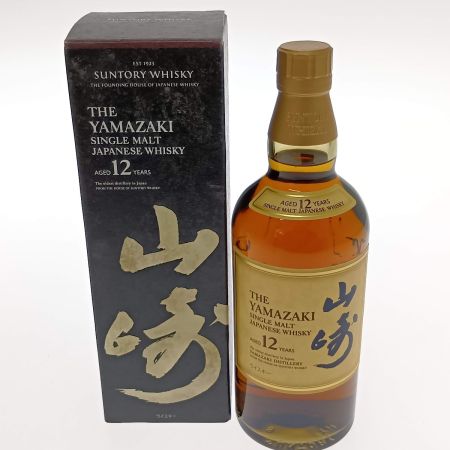 【北海道内限定発送】 YAMAZAKI 山崎/サントリー 山崎12年シングルモルトジャパニーズウイスキー 未開栓