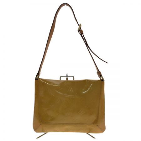  LOUIS VUITTON ルイヴィトン ショルダーバッグ モノグラム・ヴェルニ トンプソンストリート  エナメルカーフ BA0929  M91008 イエロー系