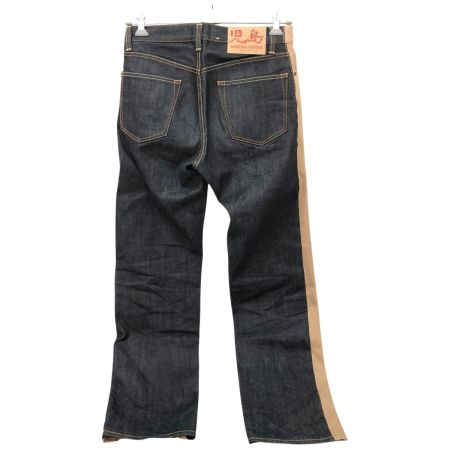  児島ジーンズ パンツ カツラギ デニム バイカラー ドッキング パンツ 32  ベージュ