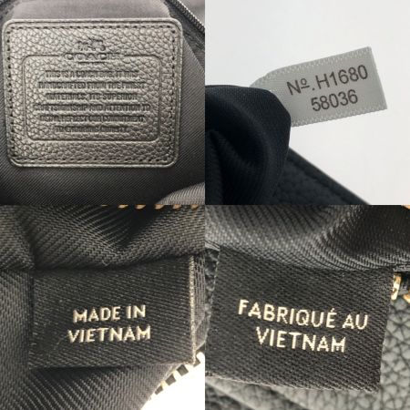  COACH コーチ バッグ ショルダーバッグ ペブルドレザー ワンショルダー　 58136 ブラック