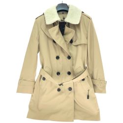 □□ COACH コーチ コート トレンチコート ライナー・襟ボア付 sizeMP SIZE M  F76255 ベージュ Aランク
