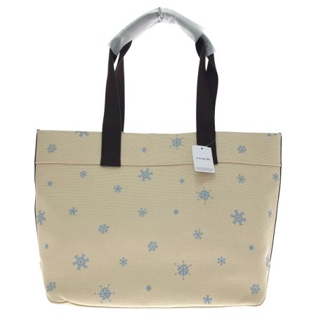  COACH コーチ トートバッグ キャンバス×レザー PEANUTSコラボ H2280-CE854 ホワイト×マルチカラー