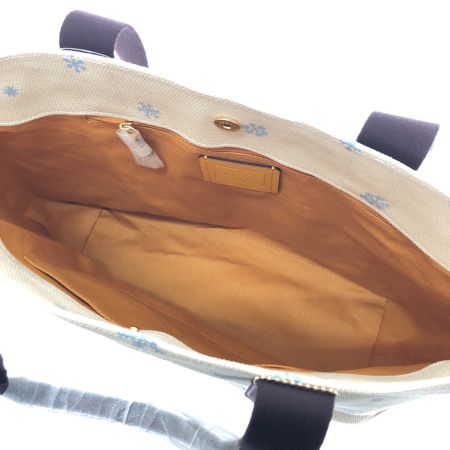  COACH コーチ トートバッグ キャンバス×レザー PEANUTSコラボ H2280-CE854 ホワイト×マルチカラー