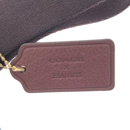  COACH コーチ トートバッグ キャンバス×レザー PEANUTSコラボ H2280-CE854 ホワイト×マルチカラー