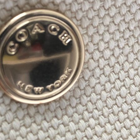  COACH コーチ トートバッグ キャンバス×レザー PEANUTSコラボ H2280-CE854 ホワイト×マルチカラー