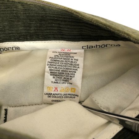  claiborne パンツ コーデュロイパンツ SIZE W32×L32 オリーブ