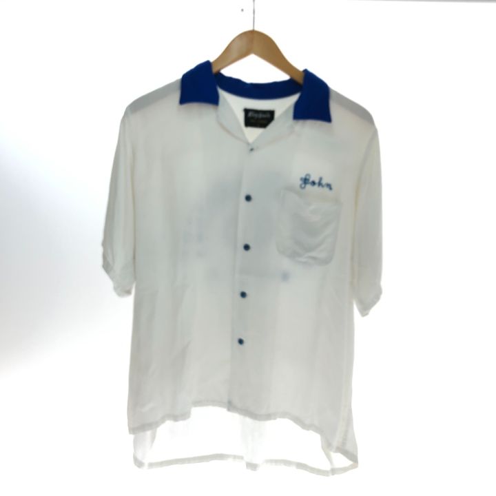 50~60s King Louie シャツ ボーリングシャツ SIZE L 古着 黒タグ(TEN