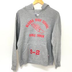 □□ 90s RUSSELL パーカー プルオーバーパーカー 古着 SIZE M ライトグレー Cランク