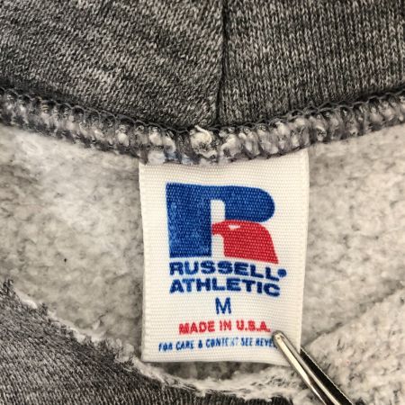  90s RUSSELL パーカー プルオーバーパーカー 古着 SIZE M ライトグレー
