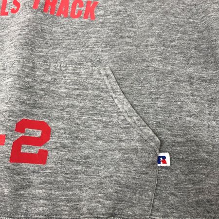  90s RUSSELL パーカー プルオーバーパーカー 古着 SIZE M ライトグレー