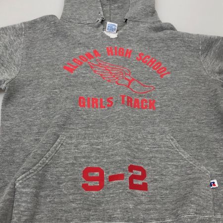  90s RUSSELL パーカー プルオーバーパーカー 古着 SIZE M ライトグレー