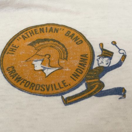  70~80s mayo SPRUCE Tシャツ リンガーTシャツ SIZE M 古着 盾レジスタータグ ホワイト